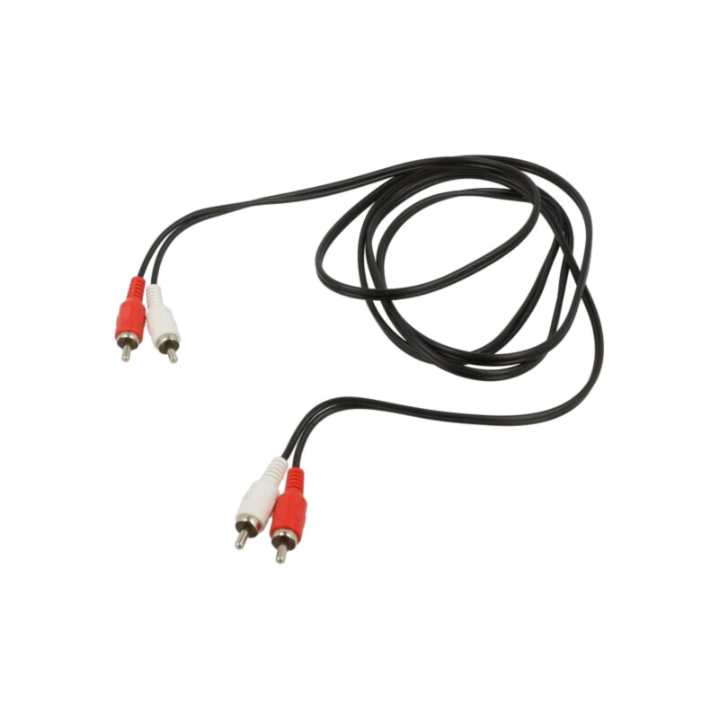 Cablu; RCA mufă x2,din ambele părţi; 3m; Placare: nichelat; negru Cablu; RCA mufă x2,din ambele părţi; 3m; Placare: nichelat; negru
