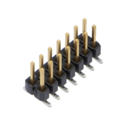 Conector: şiruri pini; tată; PIN: 14; 2,54mm; aurit; SMT; şir pini