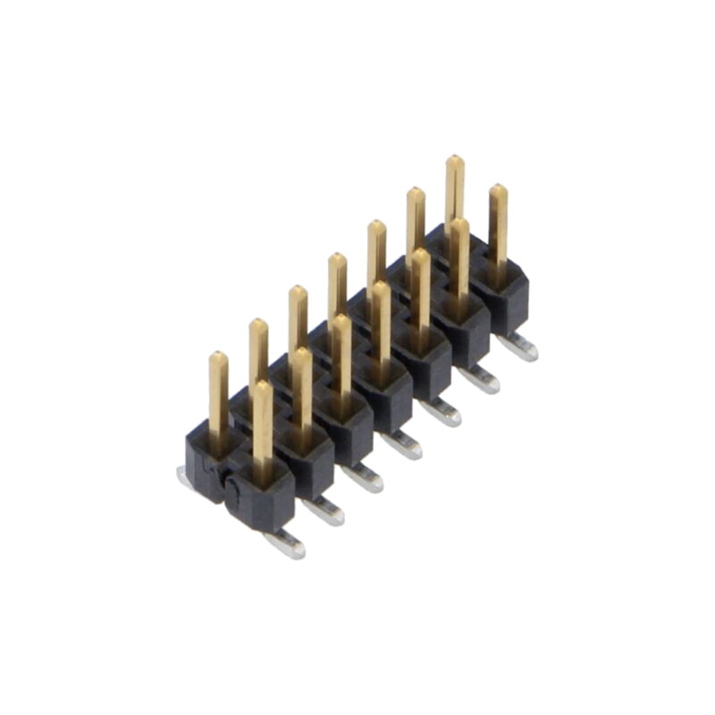 Conector: şiruri pini; tată; PIN: 14; 2,54mm; aurit; SMT; şir pini Conector: şiruri pini; tată; PIN: 14; 2,54mm; aurit; SMT; şir pini