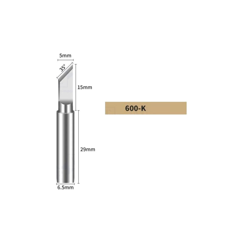 Vârf; tip cuţit; 5mm; pentru staţie de lipit Vârf; tip cuţit; 5mm; pentru staţie de lipit