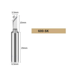 Vârf; tip cuţit; 3,5mm; pentru staţie de lipit