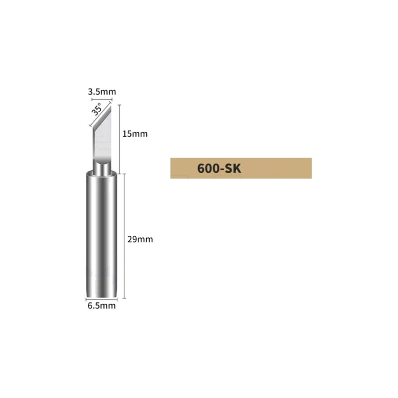 Vârf; tip cuţit; 3,5mm; pentru staţie de lipit Vârf; tip cuţit; 3,5mm; pentru staţie de lipit