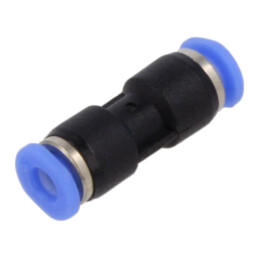 Racord push-in; simplu,de trecere; -0,95÷10bar; plastic; 0÷60°C