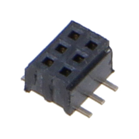 Conector: PCB-PCB; mamă; PIN: 6; 1mm; CLM; gold flash; SMT; soclu