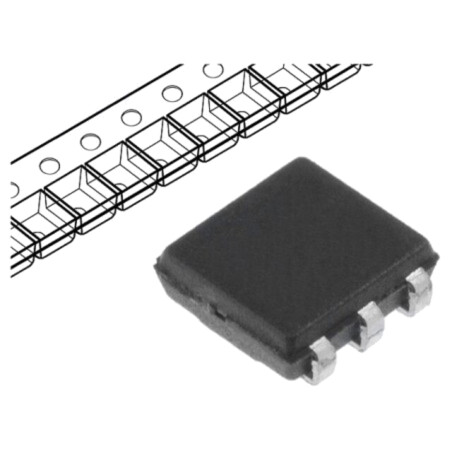 Diodă: TVS; 10V; 2A; unidirecţională; TSOC6; tub; Ethernet; ESD