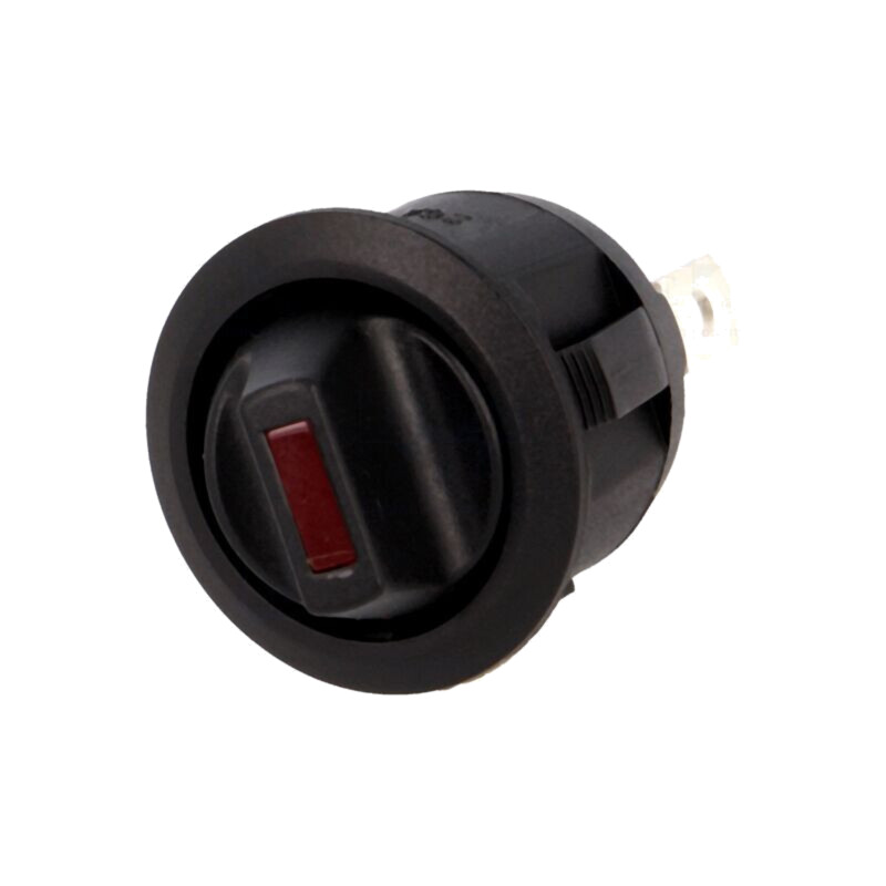 ROCKER; SPST; Poz: 2; ON-OFF; 20A/12VDC; neagră; LED,punctuală; 12V