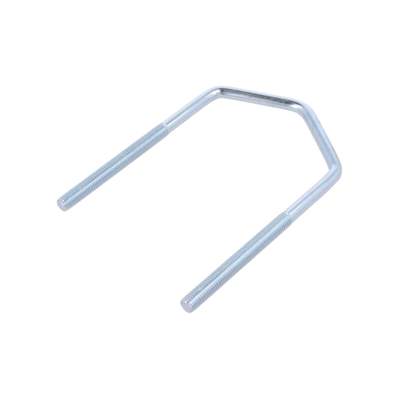 Bridă tip “U”; D; 1,25; oţel; zinc; Lung.filet: 63mm; Lăţ.int: 77mm