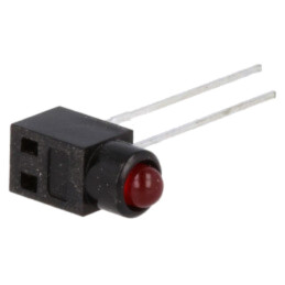 LED; în carcasă; 3mm; Nr.diode: 1; roşie; 30mA; Lentilă: roşie; 60°