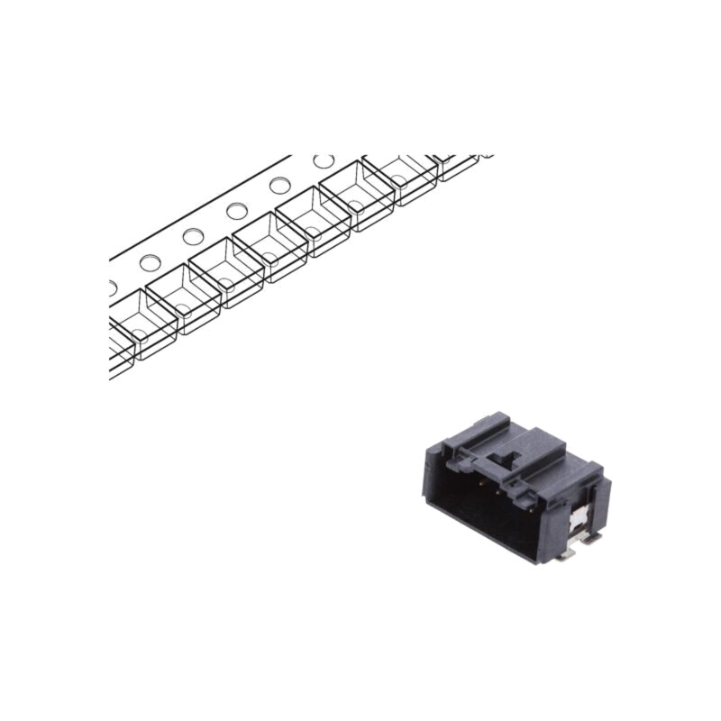 Conector: cablu-placă; Minitek MicroSpace; soclu; tată; PIN: 10 Conector: cablu-placă; Minitek MicroSpace; soclu; tată; PIN: 10