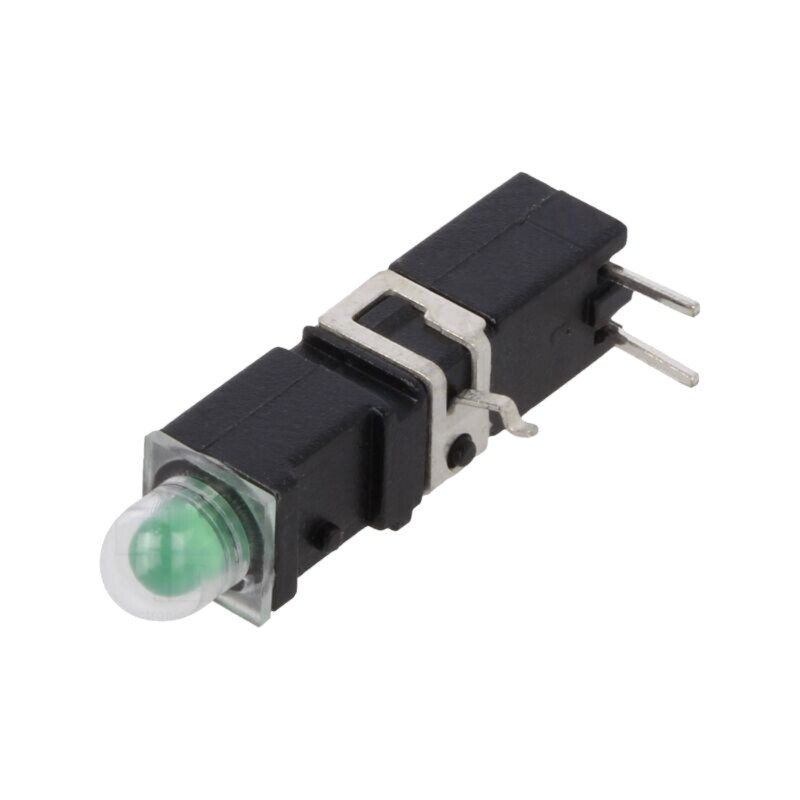 LED; în carcasă; 3,9mm; Nr.diode: 1; verde; 2mA; 60°; 1÷5mcd
