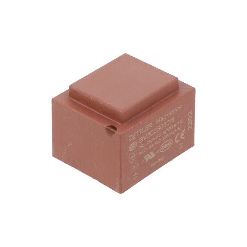 Transformator: încapsulat; 1,8VA; 230VAC; 6V; 300mA; PCB Transformator: încapsulat; 1,8VA; 230VAC; 6V; 300mA; PCB