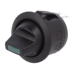 ROCKER; SPST; Poz: 2; ON-OFF; 20A/12VDC; neagră; LED,punctuală; 12V