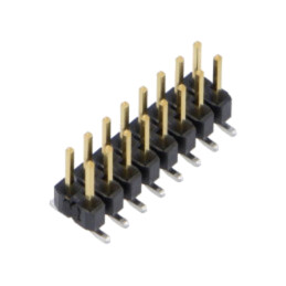 Conector: şiruri pini; tată; PIN: 16; 2,54mm; gold flash; SMT