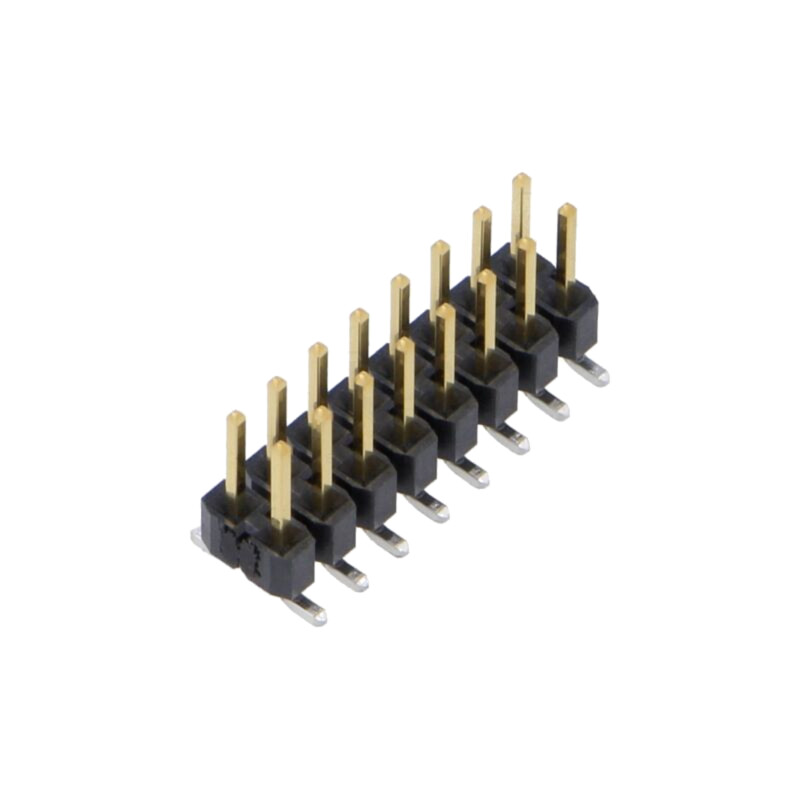 Conector: şiruri pini; tată; PIN: 16; 2,54mm; gold flash; SMT Conector: şiruri pini; tată; PIN: 16; 2,54mm; gold flash; SMT