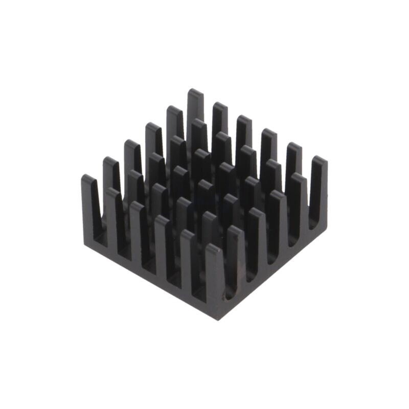 Radiator: extrudat; cu aripioare; BGA; neagră; L: 21mm; W: 21mm; 624 Radiator: extrudat; cu aripioare; BGA; neagră; L: 21mm; W: 21mm; 624