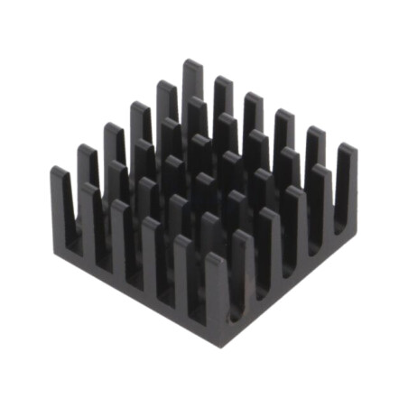 Radiator: extrudat; cu aripioare; BGA; neagră; L: 21mm; W: 21mm; 624