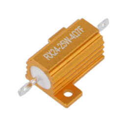 Rezistor: bobinat; cu radiator; 4,7Ω; 25W; ±1%; 50ppm/°C; pt.lipit