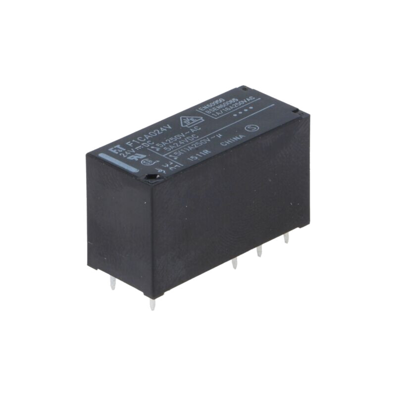 Releu: electromagnetic; DPDT; Ubobină: 24VDC; 5A; 5A/250VAC; FTR-F1