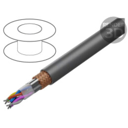 Cablu; UNITRONIC® LiYCY (TP) A; 4x2x26AWG; PVC; gri închis; 300V
