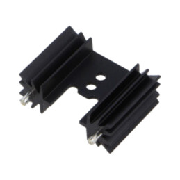 Radiator: extrudat; H; TO202,TO218,TO220,TOP3; neagră; L: 25,4mm
