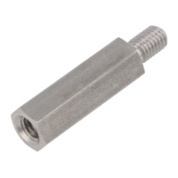 Piuliţă-distanţieră filetată; 40mm; Filet int: M8; Filet ext: M8