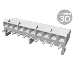 Conector: cablu-placă; soclu; mamă; 3,96mm; PIN: 10; THT; pentru PCB