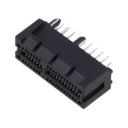 Conector: pentru carduri; drept; THT; pentru PCB; gold flash; 1mm