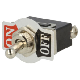 Comutator: basculant; Poz: 2; SPST; (ON)-OFF; 10A/250VAC; -25÷85°C