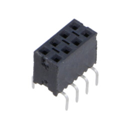 Conector: şiruri pini; soclu; tată; PIN: 8; de trecere; drept; THT