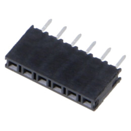 Conector: şiruri pini; soclu; tată; PIN: 6; drept; 2,54mm; THT; 1x6
