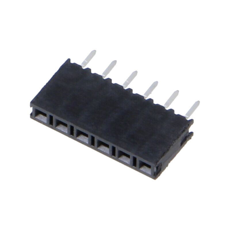 Conector: şiruri pini; soclu; tată; PIN: 6; drept; 2,54mm; THT; 1x6