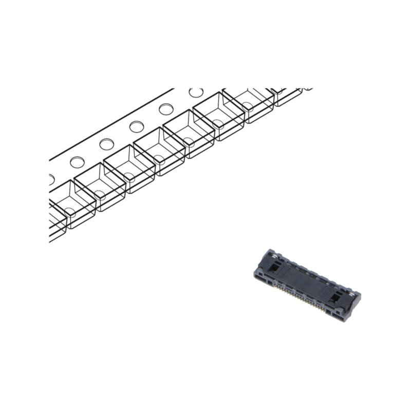 Conector: FFC/FPC; FH63S; SMT; PIN: 20; orizontală; Placare: aurit Conector: FFC/FPC; FH63S; SMT; PIN: 20; orizontală; Placare: aurit