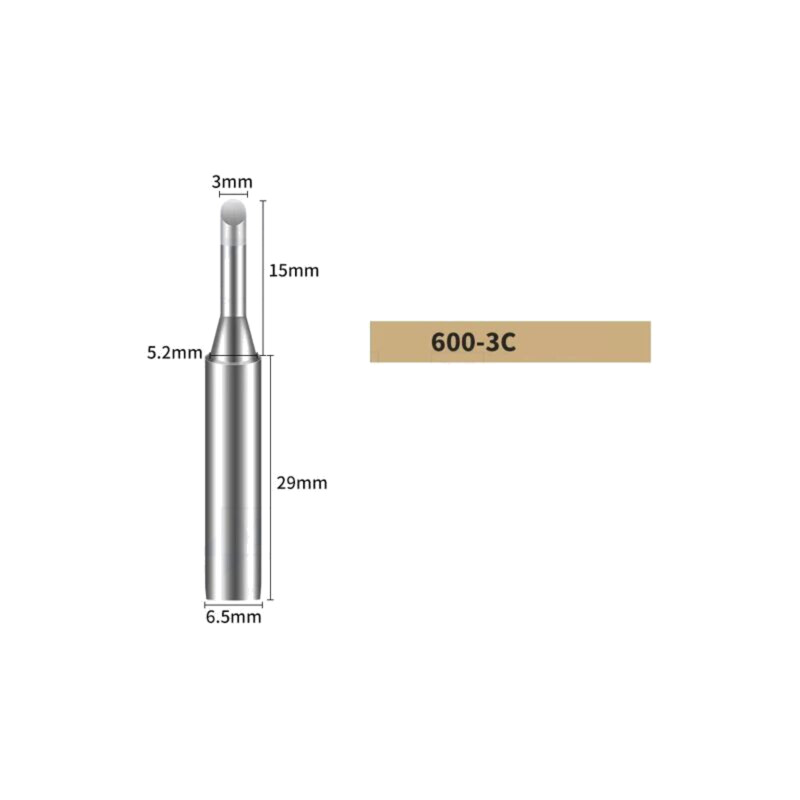 Vârf; despicat; 3mm; pentru staţie de lipit Vârf; despicat; 3mm; pentru staţie de lipit