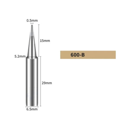 Vârf; conic; 0,5mm; pentru staţie de lipit