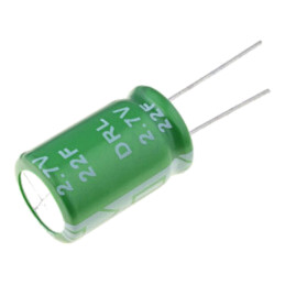 Supercondensator; THT; 22F; 2,7VDC; -20÷50%; Dim.carcasă: Ø16x25mm