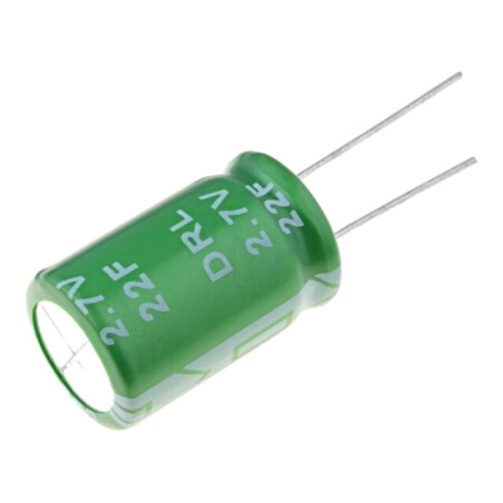 Supercondensator; THT; 22F; 2,7VDC; -20÷50%; Dim.carcasă: Ø16x25mm