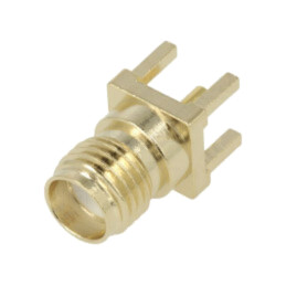 Conector: SMA; soclu; mamă; drept; THT; pentru PCB; PTFE; aurit