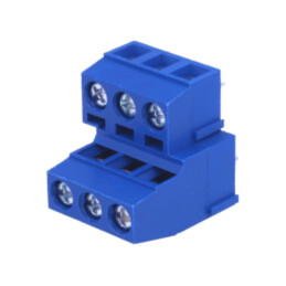 Regletă de conexiuni pt.PCB; în unghi 90°; 5mm; piste: 6