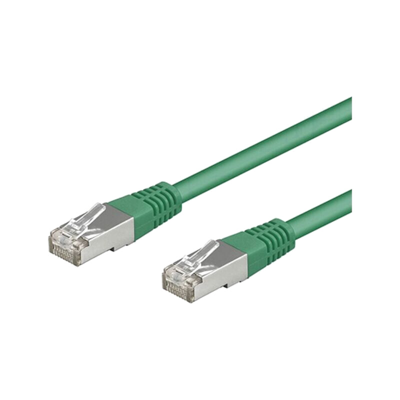 Patch cord; SF/UTP; 5e; litat; CCA; PVC; verde; 3m; 26AWG Patch cord; SF/UTP; 5e; litat; CCA; PVC; verde; 3m; 26AWG