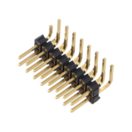 Conector: şiruri pini; şir pini; tată; PIN: 16; în unghi 90°; THT