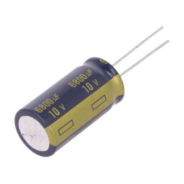 Condensator: electrolitic; low ESR; THT; 6800uF; 10VDC; Ø16x31,5mm