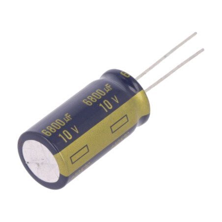 Condensator: electrolitic; low ESR; THT; 6800uF; 10VDC; Ø16x31,5mm