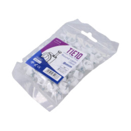 Element de susţinere; natural; pe cablu rotund; 100buc; cu cui