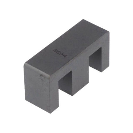 Miez: ferită; E; 3C94; 4100nH; 17300mm3; 178mm2; A: 43mm; B: 29,5mm