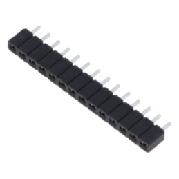 Conector: şiruri pini; mamă; PIN: 14; 2,54mm; cositorit; THT; soclu