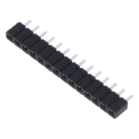 Conector: şiruri pini; mamă; PIN: 14; 2,54mm; cositorit; THT; soclu