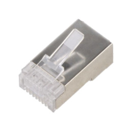 Conector: RJ45; mufă; PIN: 8; Cat: 5e; Dispunere: 8p8c; pe cablu; IDC