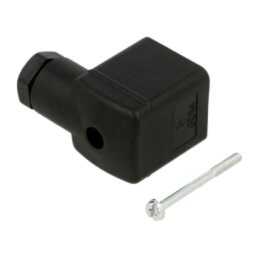 Connector: valve connector; plug; form A; 18mm; female; PIN: 4; M16