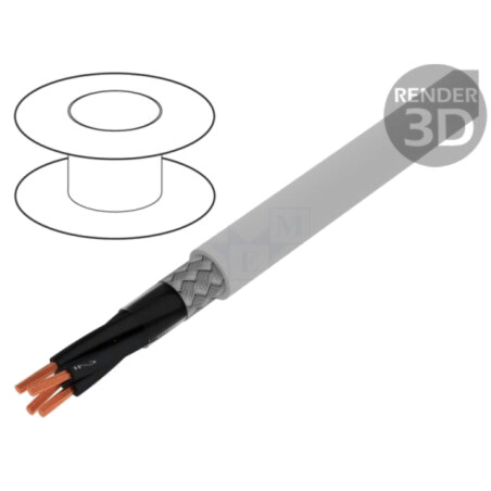 Cablu; ÖLFLEX® CLASSIC 115 CY; 4x0,5mm2; PVC; gri; 300V,500V