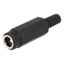 Conector: alimentare DC; mufă; tată; 5,5/2,5mm; cu manşon; lipire